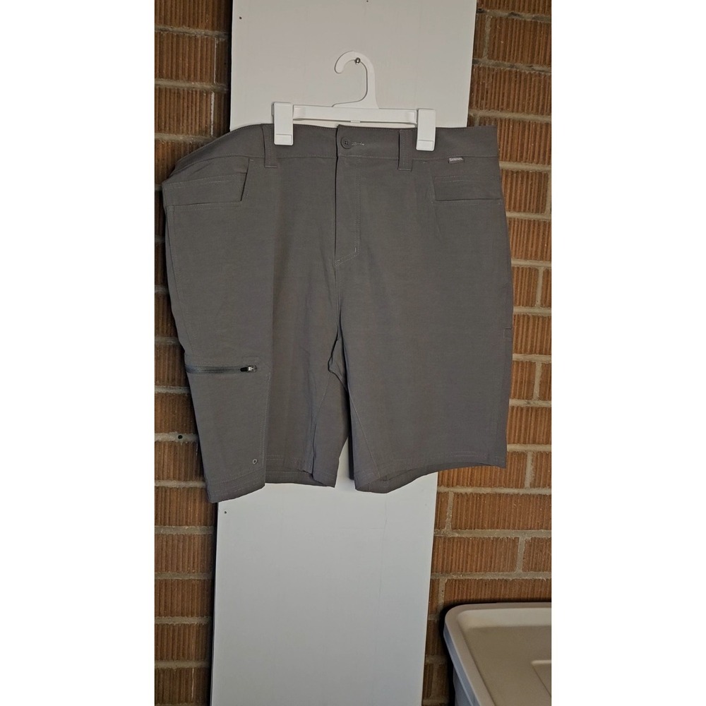 Simms Challenger Shorts Mens 40 Grey Steel Cargo Fishing Outdoor - Picture 2 of 4